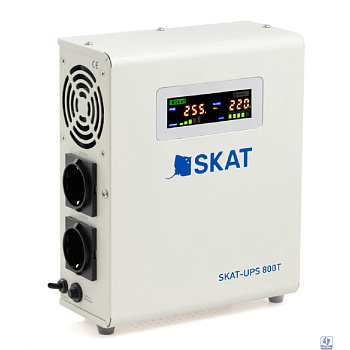 ИБП Бастион SKAT-UPS 800T Line-Interactive, 800ВА/500Вт, чистый синус, БЕЗ АКБ: 1 АКБ 40-200Ач, ток заряда 10/15А  (4502)