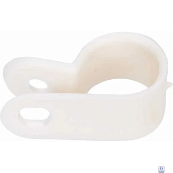 Rexant (07-4412) Скоба под винт 12мм, белая (50 шт/уп)