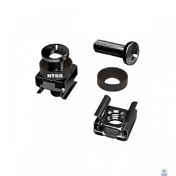 NTSS Комплект крепежа NTSS винт+шайба+гайка M6x16 черный 60шт NTSS-M6x16(60)-BL
