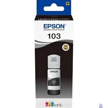 EPSON C13T00S14A  Контейнер 103 с черными чернилами для L1110/L3100/3101/3110/3150/3151, 65 мл.