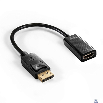 Exegate EX294707RUS Кабель-переходник DisplayPort-HDMI ExeGate EX-DPM-HDMIF-0.2 (20M/19F, DP1.2 4K@60Hz, 0,2м)