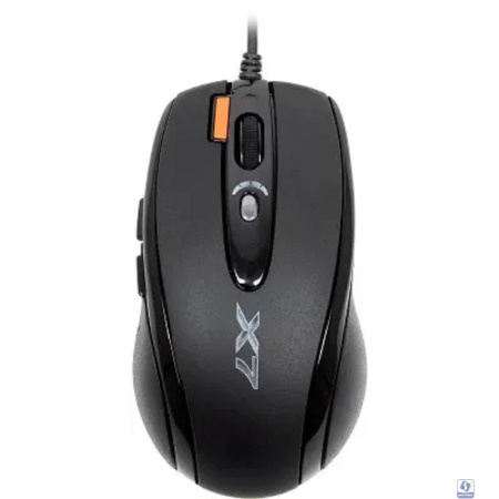 Мышь игровая A4Tech X-718BK , черный , оптическая, 3000dpi , USB, 6 кнопок, RTL  (758994/94398)