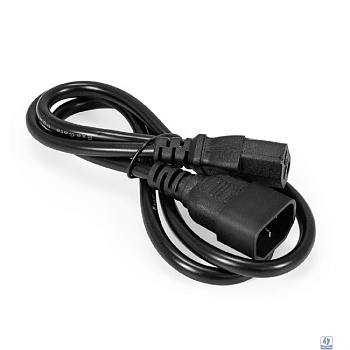 Exegate EX297755RUS Кабель питания ExeGate Special EC-1S (C13->C14, 3*0.5mm2, CCA, черный, 1м)