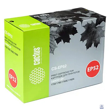 Картридж лазерный Cactus CS-EP52 черный (10000стр.) для Canon LBP 1750/1760/1760E/1760N