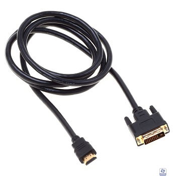 Кабель аудио-видео Buro HDMI (m), DVI-D (Dual Link) (m) 1.8м.Позолоченные контакты черный (BHP RET HDMI_DVI18)