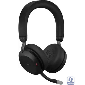 Jabra 27599-999-999 Наушники с микрофоном Jabra Evolve2 75, Link380a MS Stereo Black черный накладные BT/Radio оголовье (27599-999-999)