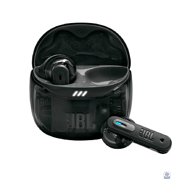 Наушники JBL, модель Tune Flex 2 Ghost -  прозрачно-черный