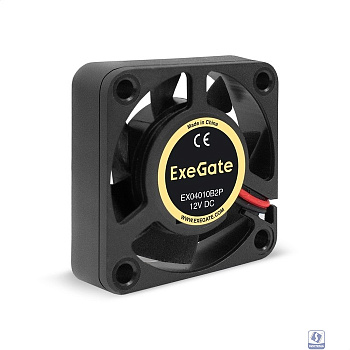 Exegate EX295218RUS Вентилятор 12В DC ExeGate EX04010B2P (40x40x10 мм, 2-Ball (двойной шарикоподшипник), 2pin, 5500RPM, 26dBA)