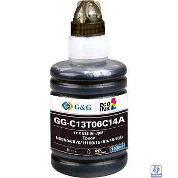 Чернила G&G GG-C13T06C14A №112 черный 140мл для Epson L6550/6570/11160/15150/15160
