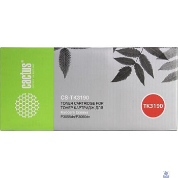 CACTUS TK-3190 Картридж для Kyocera Ecosys P3055dn/P3060dn, 25К  чипом