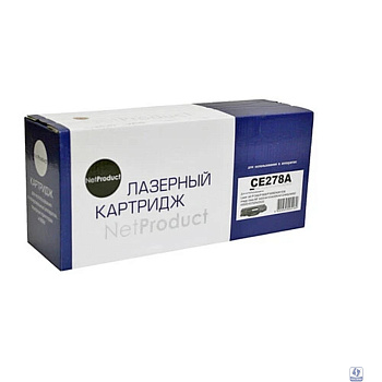 NetProduct CE278A Картридж для HP LJ Pro P1566/P1606dn/M1536dnf  Black c чипом  