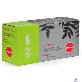 Картридж лазерный Cactus CS-TK560M пурпурный (10000стр.) для Kyocera FS-C5300DN