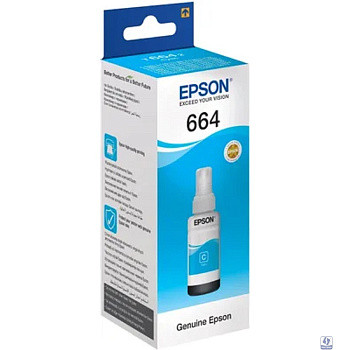 EPSON C13T66424A/C13T664298 Чернила для L100 (cyan) 70 мл