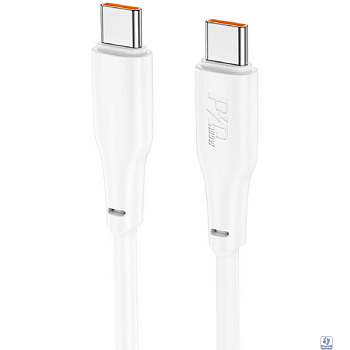 HOCO X93/ PD кабель Type-C-Type-C/ 2m/ 60W/ белый