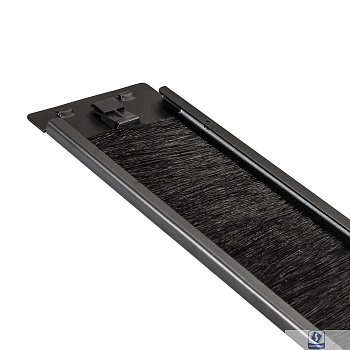 Exegate EX292877RUS Exegate EX292877RUS Кабельный органайзер c щеточным вводом ExeGate BP19-2UM-TL (19" 2U, металлический, быстросъемный, цвет черный, RTL)