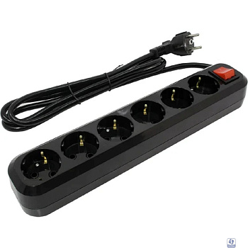 5bites SP6B-318 Сетевой фильтр 6S / 3*1.5MM2 / 16A / ABS / 1.8M / BLACK