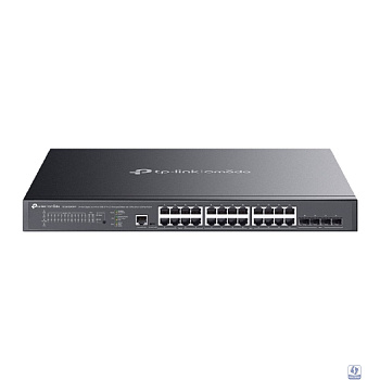 TP-Link SG3428XMPP Omada 24-портовый гигабитный управляемый РоЕ-коммутатор уровня L2+ с 4 SFP+ слотами 10G