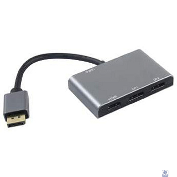 ORIENT C803, Кабель-адаптер/разветвитель DisplayPort v1.4 -> HDMI/2DP, 8K@60Hz (1 порт)/ 4K@60Hz (2 порта), поддержка MST, порт USB-C для доп.питания, кабель питания в комплекте (33342)