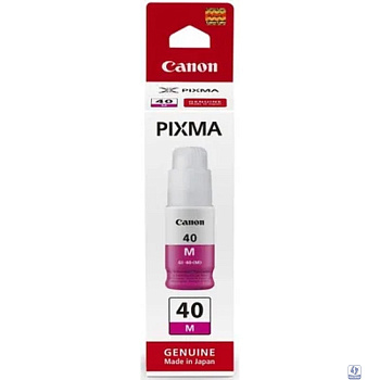 Canon GI-40M 3401C001 картридж струйный для Canon Pixma G5040/G6040, пурпурный,  70 мл.