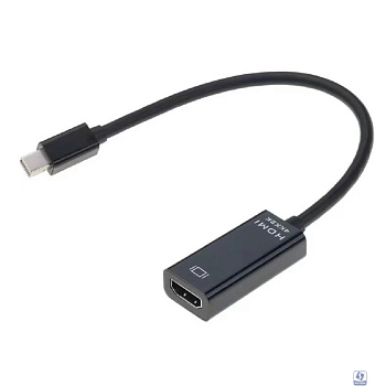 Bion Переходник с кабелем mini DisplayPort - HDMI, 20M/19F, 4K@30Hz, 15см, черный [BXP-A-mDPM-HDMIF-015]