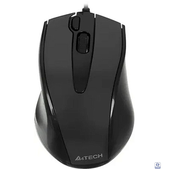 A-4Tech Мышь N-500F V-TRACK (серый глянец/черный) USB, 3+1 кл.-кн.,провод.мышь [641866]