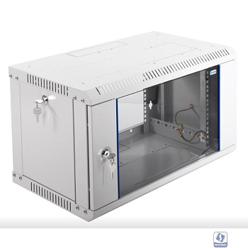 ЦМО Шкаф телекоммуникационный настенный разборный 6U (600х350) дверь стекло (ШРН-Э-6.350) (1 коробка)