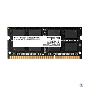 CBR DDR4 SODIMM 8GB CD4-SS08G32M22-01-AIO PC4-25600, 3200MHz, CL22, 1.2V 
