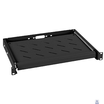 Cabeus JE10-BK Выдвижная полка 19" для клавиатуры, цвет черный (RAL 9004)