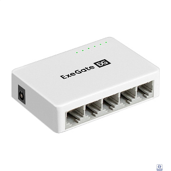Exegate EX298687RUS Коммутатор неуправляемый ExeGate EDGS-1005С (5-портовый гигабитный UTP 10/100/1000 Base-T, с функцией энергосбережения (EEE), настольный)