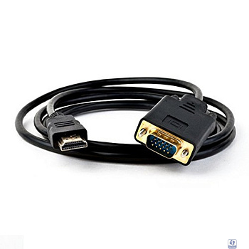 ORIENT Кабель-адаптер HDMI M  C702 --> VGA 15M, длина 1.8 метра, черный