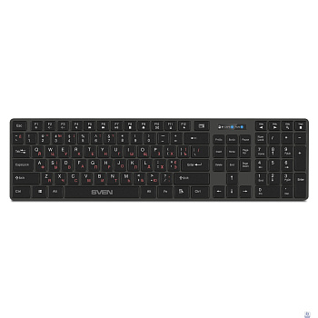 Беспроводная клавиатура SVEN KB-E5300W графит (109 кл.+12Fn)