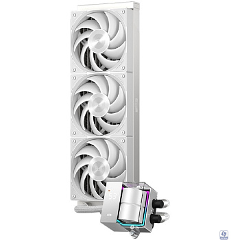 Система охлаждения/ PCCooler DS360 WH (310W, 360mm, LED temp., White, ARGB Pump/ Fans: 3x120mm, 86.73CFM, 28dBA, 2200RPM/ Pump height 67mm, 28dBA, 3200RPM, Rad thickness 27mm/ S: 1851, 1700, 1200, 20X