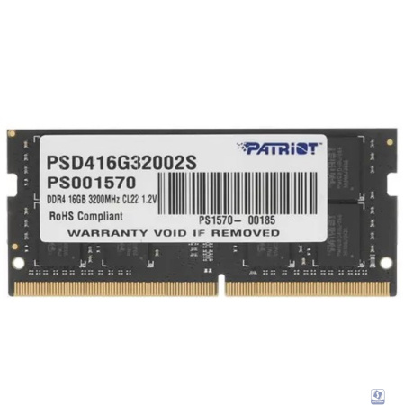 Patriot DDR4 SODIMM 16GB  PC25600 PSD416G32002S 