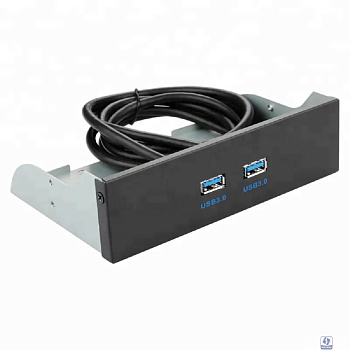 ORIENT C190, Планка портов 5.25" на переднюю панель корпуса 2xUSB 3.0, длина кабеля 50см, oem (31347)