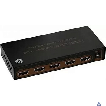 VCOM DD424 Разветвитель HDMI Spliitter 1=>4 2.0v.