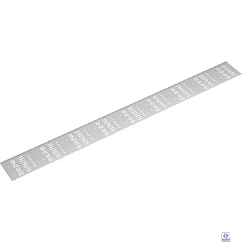 Cabeus VCM-18U-GY Вертикальный перфорированный кабельный органайзер-лоток в шкаф 18U, металлический, цвет серый (RAL 7035)