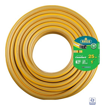 Поливочный шланг RACO COMFORT 1" 25 м 20 атм трёхслойный армированный [40303-1-25_z01] 