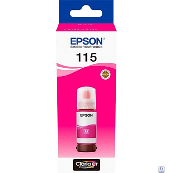 EPSON C13T07D34A  Контейнер 115 с пурпурными чернилами для L8160/L8180