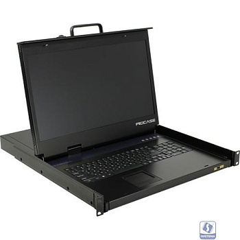 ProCase E1901HD Консоль однорельсовая , 1 порт, LCD 19'', single rail console, LCD D-Sub, USB, разрешение 1920*1080