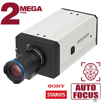 BEWARD SV2017M Корпусная IP-камера 2 Мп, 1/2.8'' КМОП Sony Starvis, microSDXC (до 256 ГБ), встроенная видеоаналитика, SIP, детекция лиц