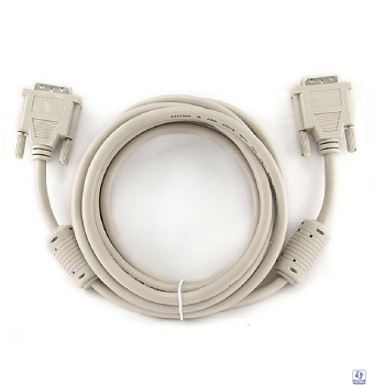 Кабель DVI-D dual link Gembird, 3.0м, 25M/25M, экран, феррит.кольца, пакет [CC-DVI2-10)