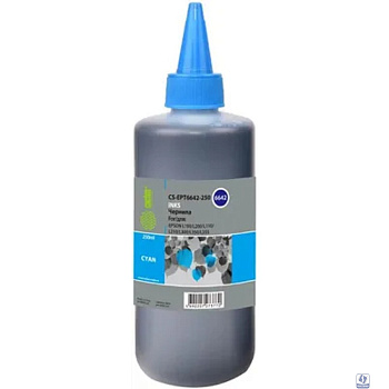 CACTUS Чернила CS-EPT6642-250 голубой 250мл для Epson L100/L110/L120/L132/L200/L210/L222/L300/L312/L350/L355/L362/L366/L456/L550/L555/L566/L1300