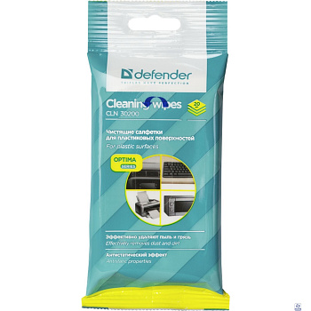 DEFENDER Салфетки CLN 30200 универсальные в мягкой упаковке, 20шт.