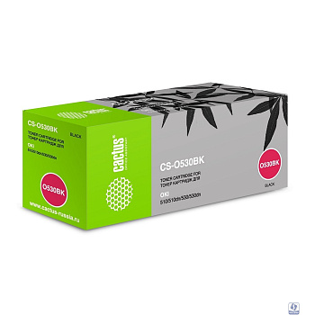 CACTUS O530BK Картридж для  CS-O530BK для OKI C530 чёрный 5000 страниц