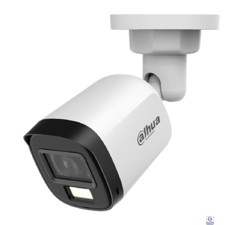 DAHUA DH-HAC-B1A21P-U-IL-0280B Уличная цилиндрическая HDCVI-видеокамера 2Мп; CMOS; объектив 2.8мм;  BNC (переключаемый HDCVI/TVI/AHD/CVBS); ИК до 30м, Led 20м;  IP67; пластик