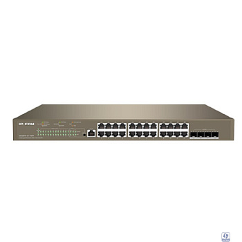 IP-COM G5328XP-24-410W Коммутатор управляемый PoE L3, 26 портов, 24x1 Гбит/с, SFP+ 4x10 Гбит/с