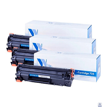 Картридж NVP совместимый NV-725-SET3 для Canon i-Sensys 6000/ 6000B/ 6020/ 6020B/ 6030 / 6030B/ 6030w/ MF 3010 (1600k) (3 шт)