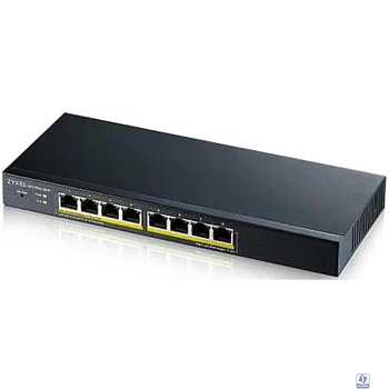 ZYXEL GS1900-8HP-EU0103F Smart L2 коммутатор PoE+, 8xGE PoE+, настольный, бесшумный, бюджет PoE 70 Вт