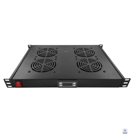 5bites Модуль охлаждения FM-17 для сетевых шкафов 4*FANS / LCD / THERMOSTAT / D=600-800 / 1U / 19"