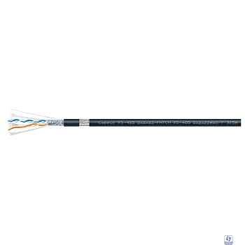 Cabeus RS-485 2x2x22AWG/7 Кабель для интерфейса RS-485/422, 2x2x22 AWG (SF/UTP), многожильный (patch), для внутренней и внешней прокладки (-40°С - +75°С), PVC (305м)